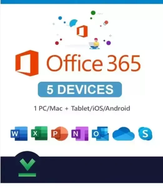 Office 365 Licencia Original PC/MAC/iOS/Android 1Y